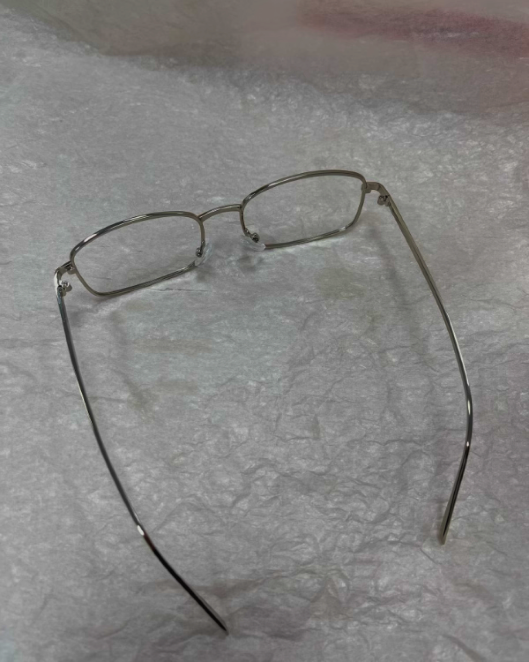 シルバーフレームメガネ B0011