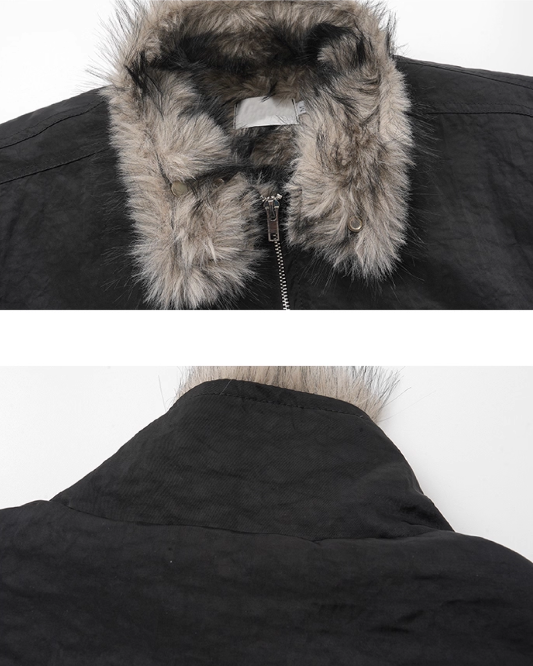 ハイネックジップファージャケット B0051