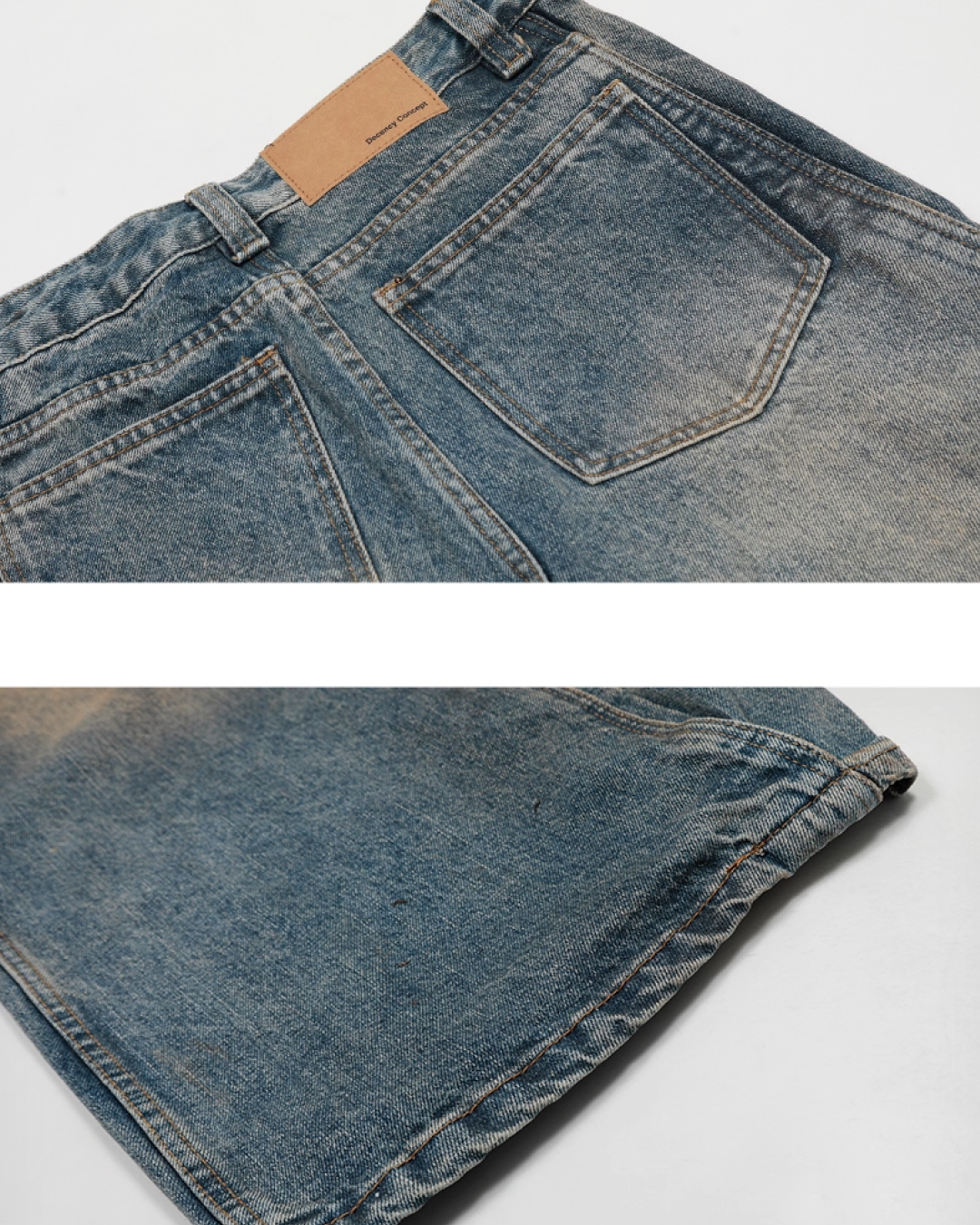 ヘビーウォッシュワイドバルーンデニムパンツ B0083