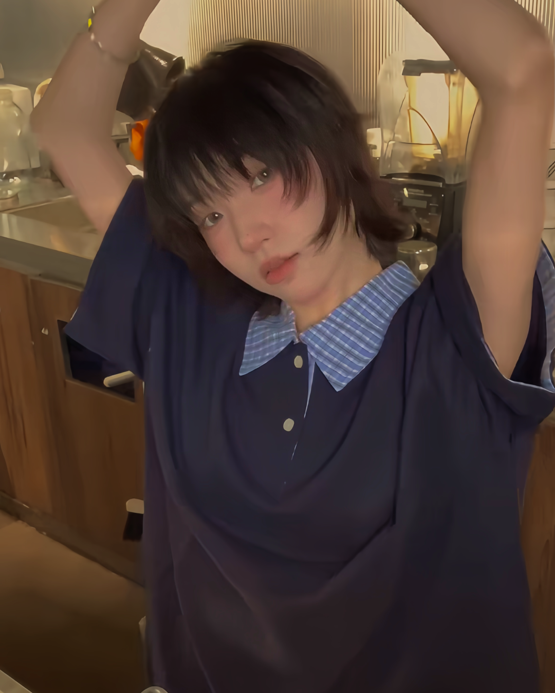 フェイクレイヤードシャツ B0007