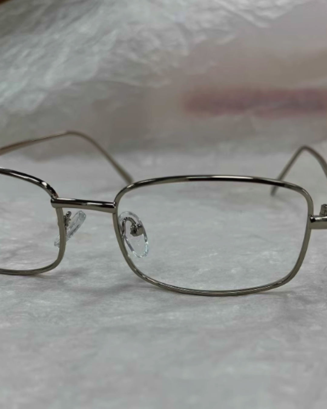 シルバーフレームメガネ B0011