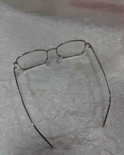 シルバーフレームメガネ B0011