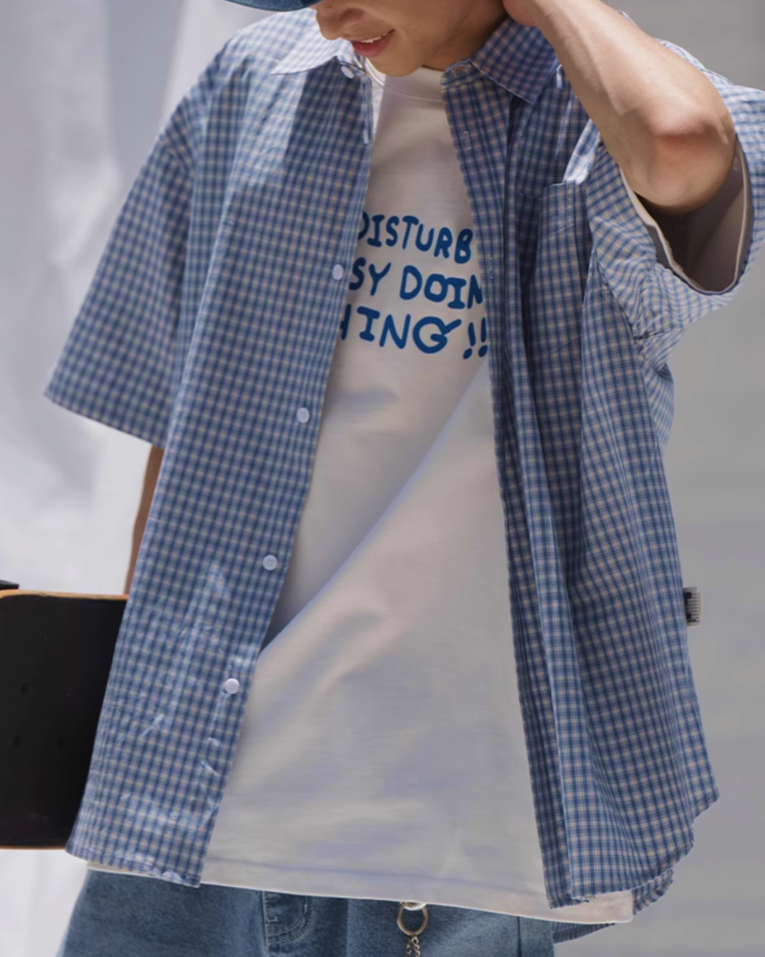 ブラウンチェックシャツ B0012