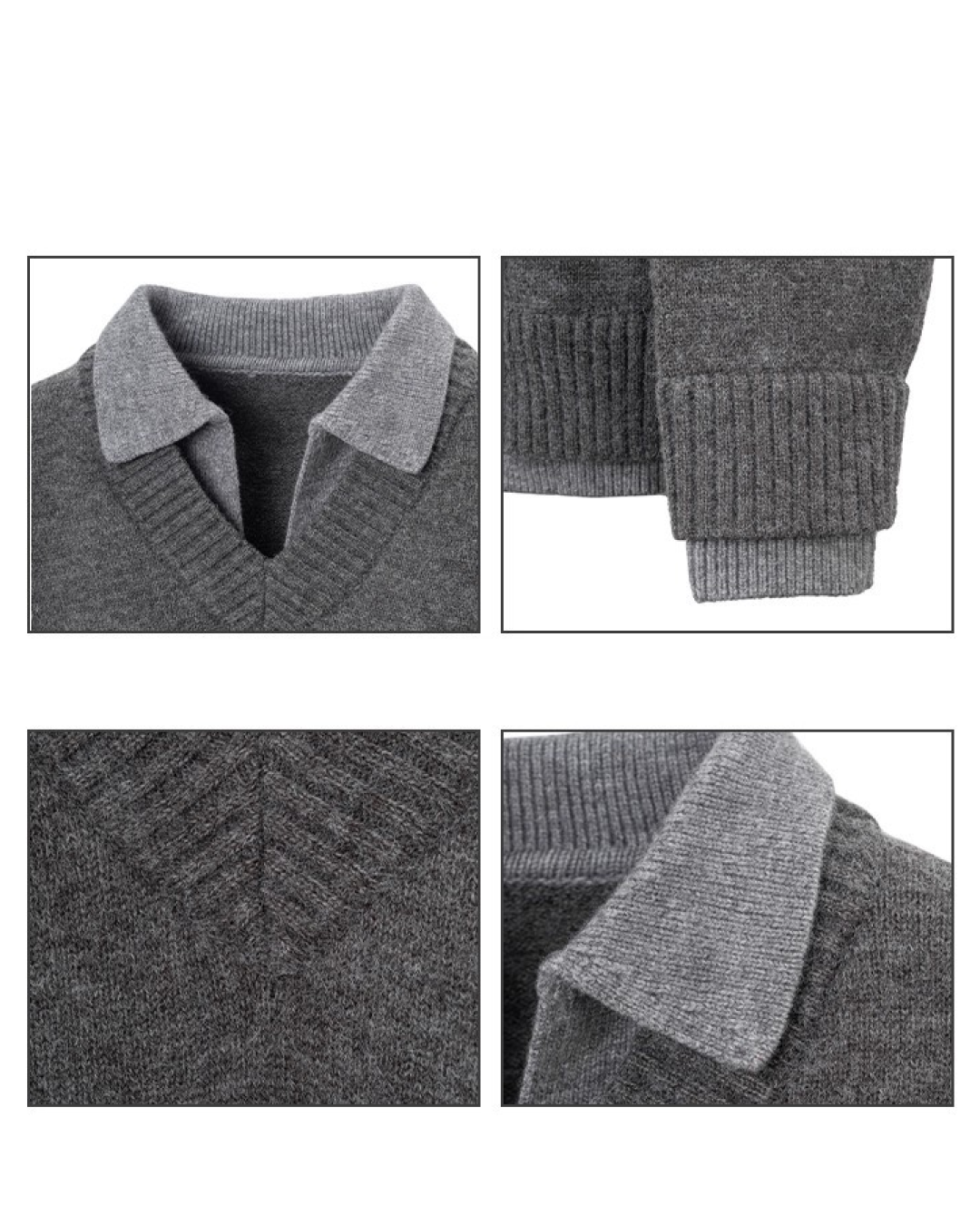 レイヤーカラーニット B0018