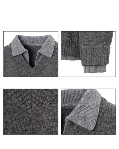 レイヤーカラーニット B0018