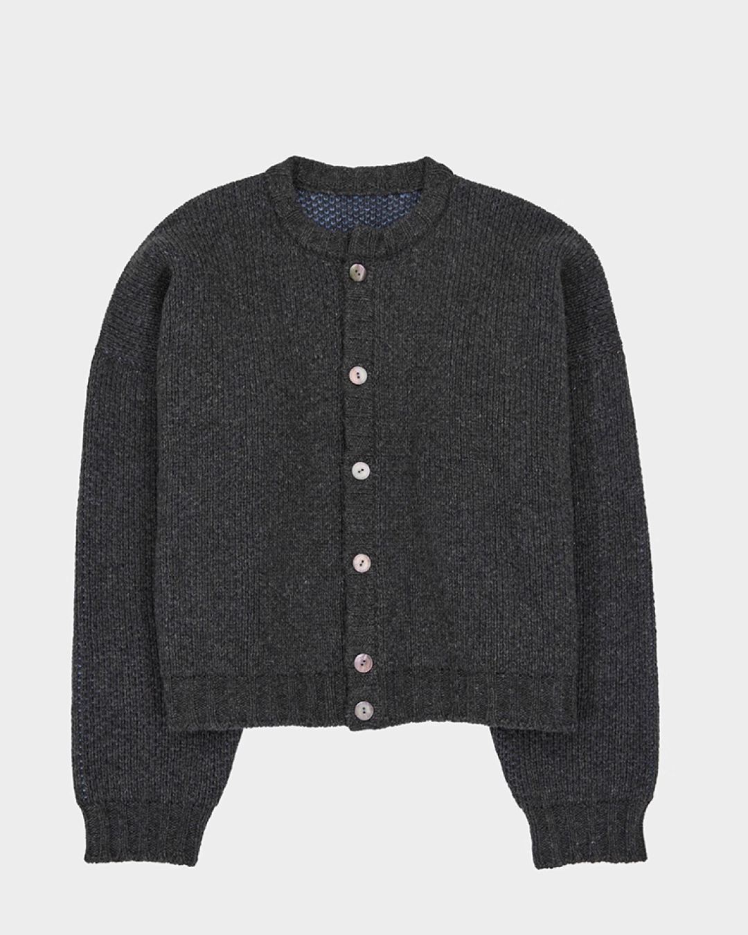 短丈バックプリントカーディガン B0021