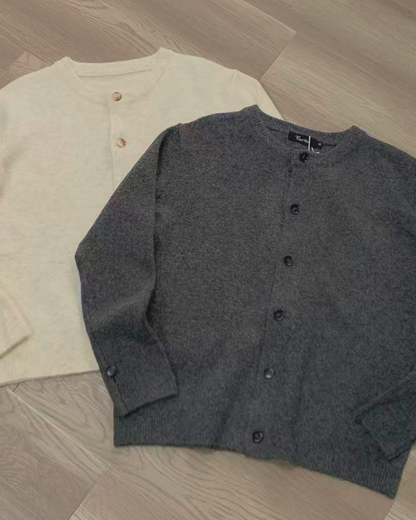 ラウンドネックニットカーディガン B0023