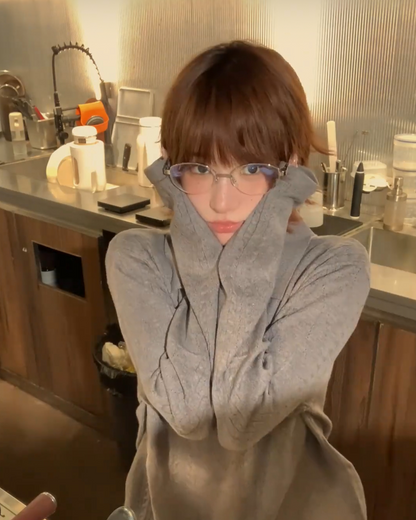 グレーポロニット B0028