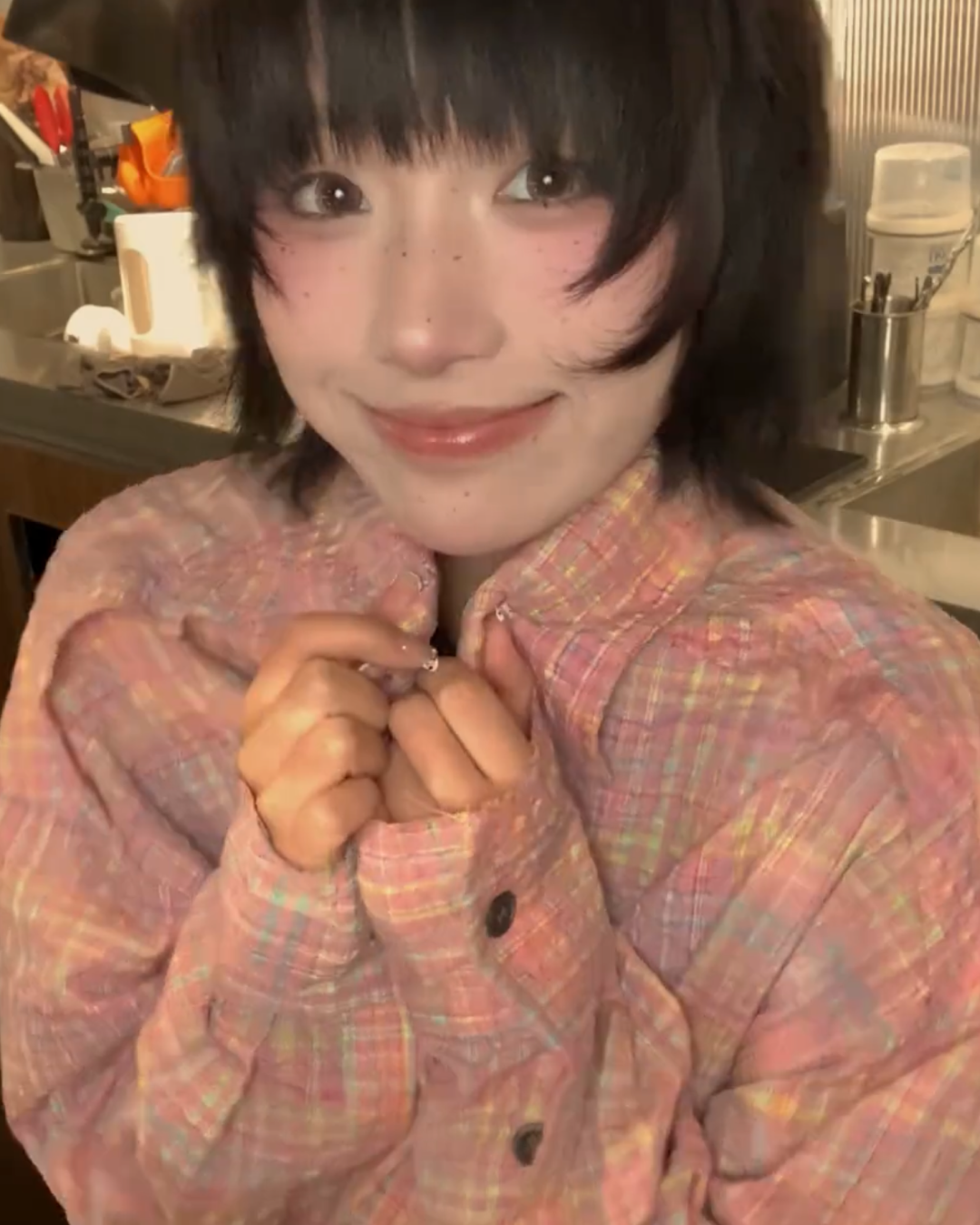 ピンクパステルシャツ B0030