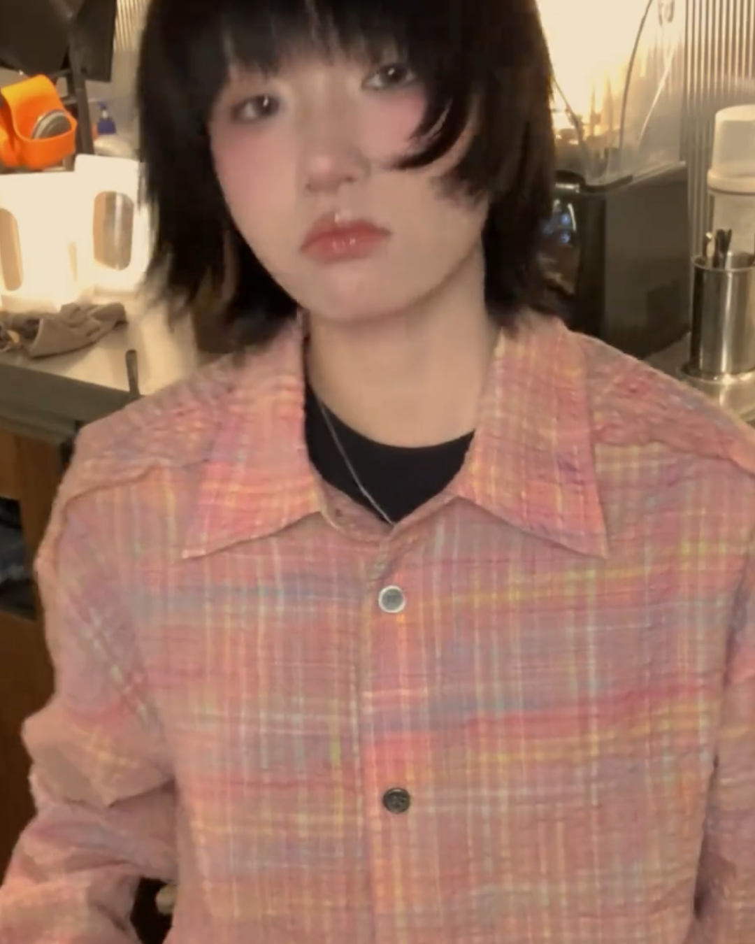 ピンクパステルシャツ B0030