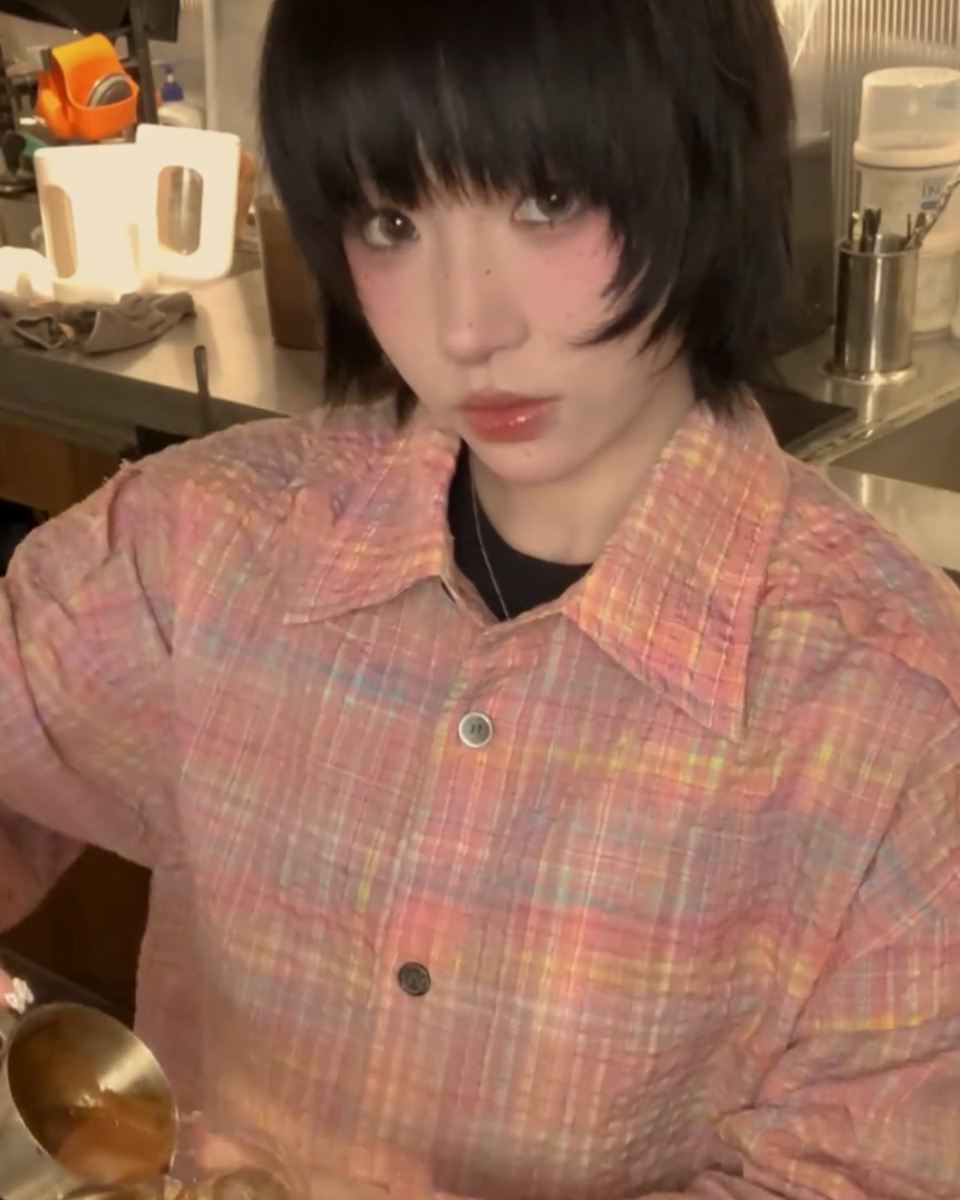 ピンクパステルシャツ B0030