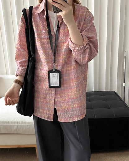 ピンクパステルシャツ B0030