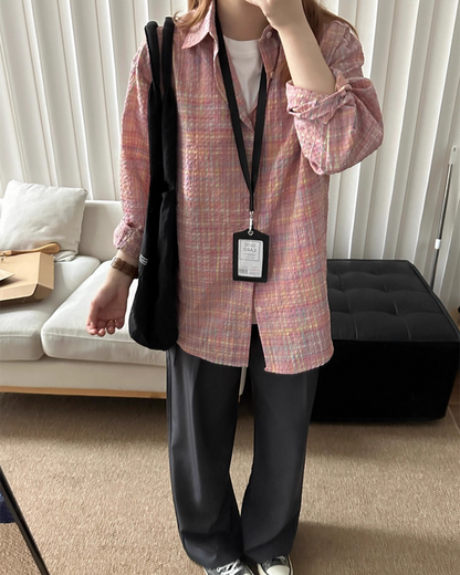 ピンクパステルシャツ B0030