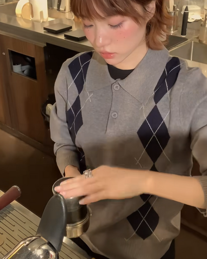 アーガイルポロニット B0032