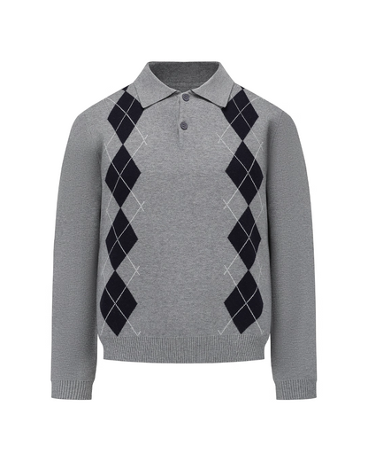 アーガイルポロニット B0032