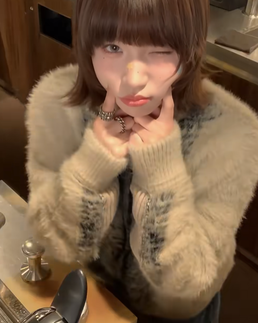 ニット切り替えポケットジャケット B0033