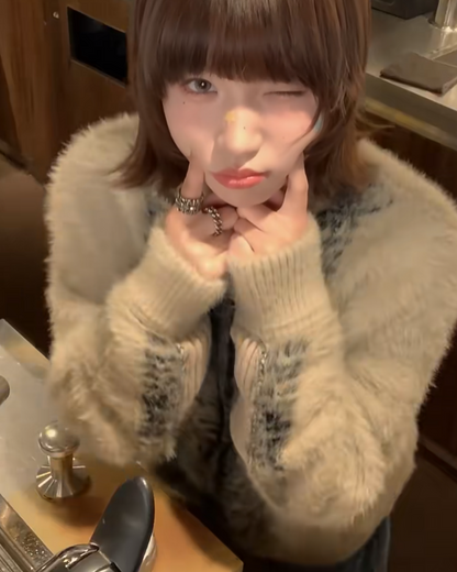 ニット切り替えポケットジャケット B0033