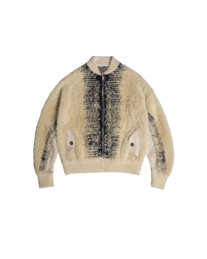 ニット切り替えポケットジャケット B0033