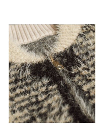 ニット切り替えポケットジャケット B0033