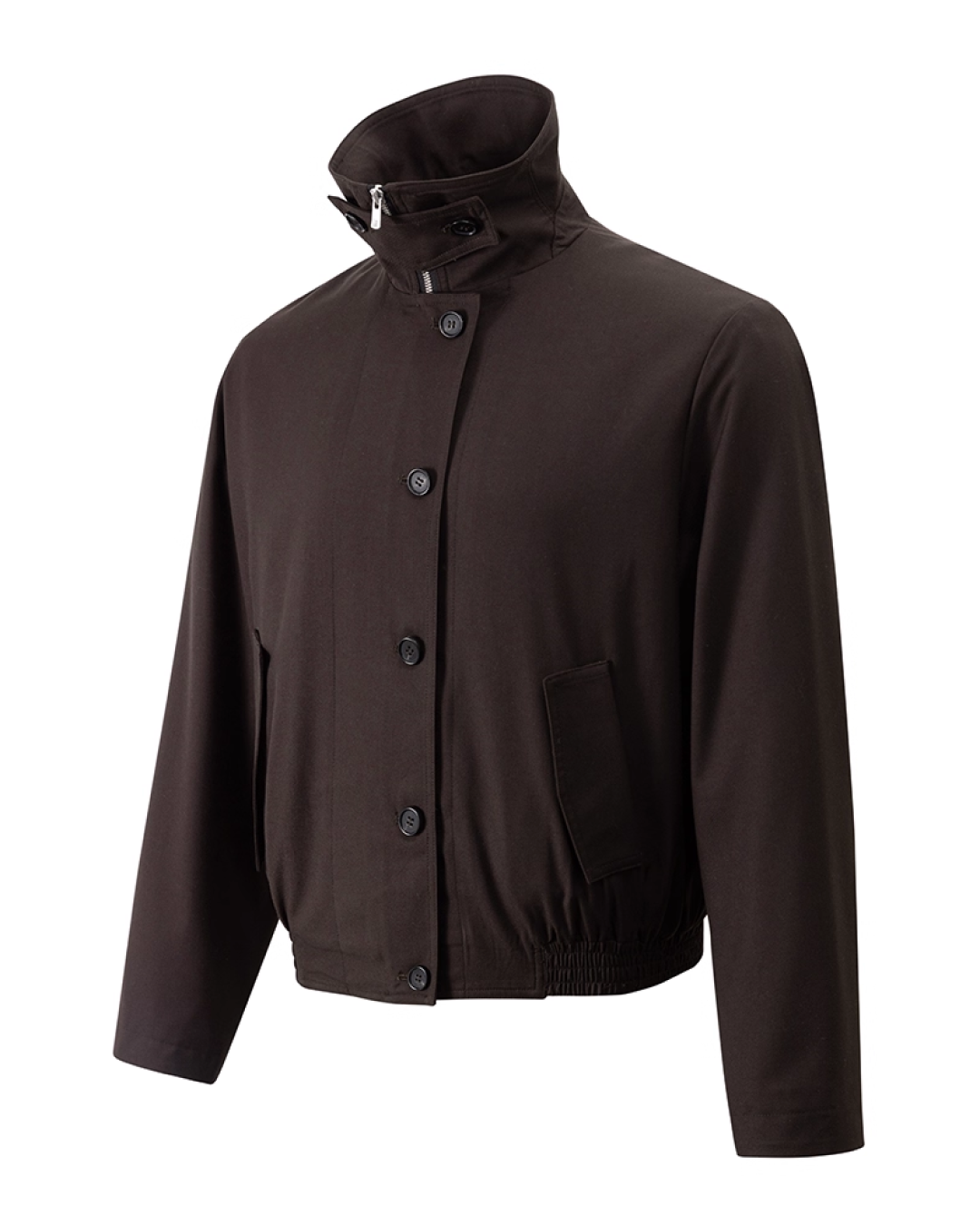 ハイネックボタンアウター B0035