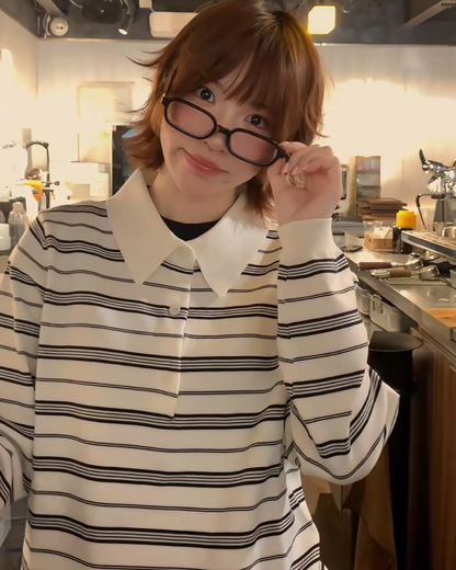 ボーダーポロシャツ B0036