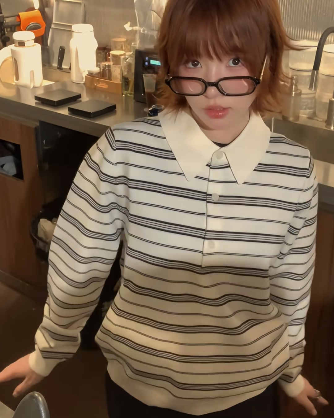 ボーダーポロシャツ B0036