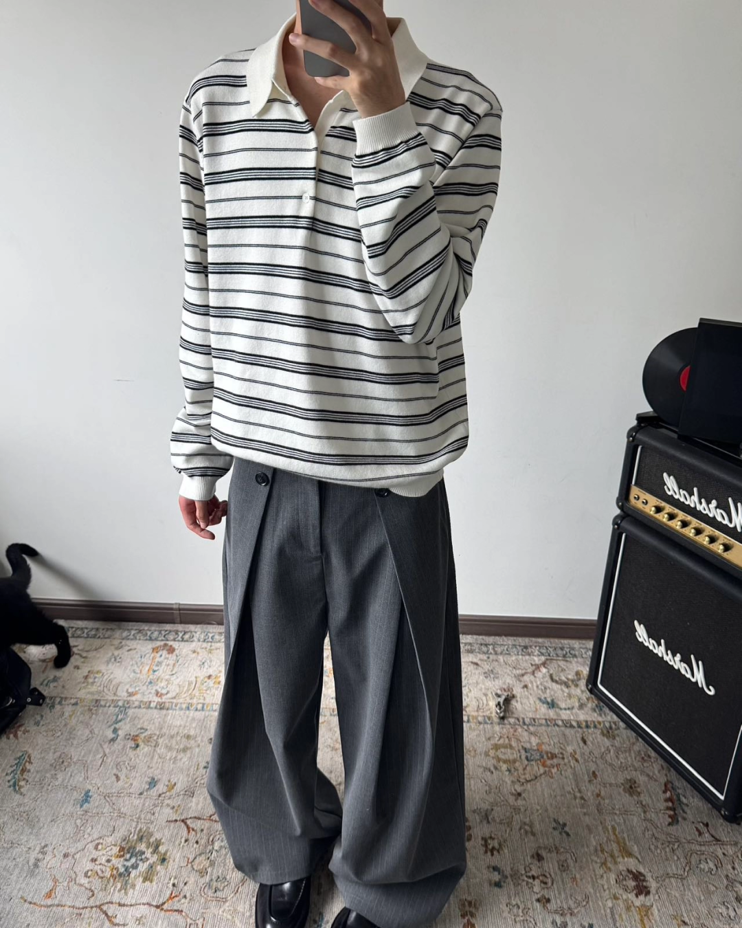 ボーダーポロシャツ B0036