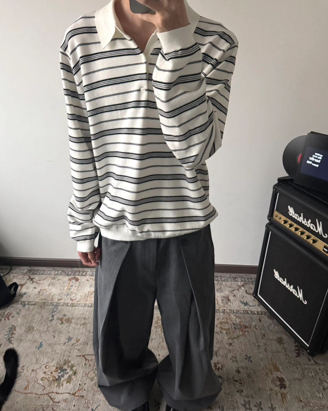 ボーダーポロシャツ B0036