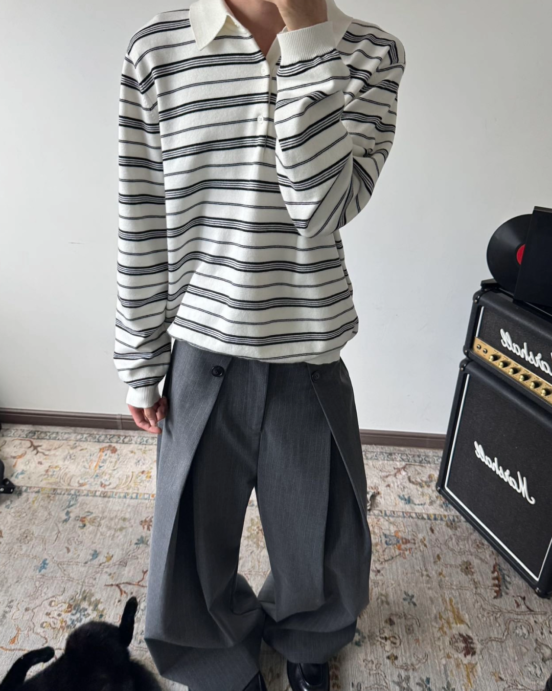 ボーダーポロシャツ B0036