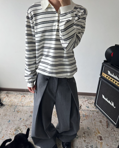 ボーダーポロシャツ B0036