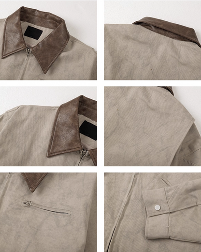 カラードッキングワークジャケット B0039