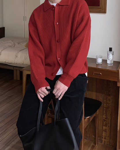 ニットボタンシャツ B0047