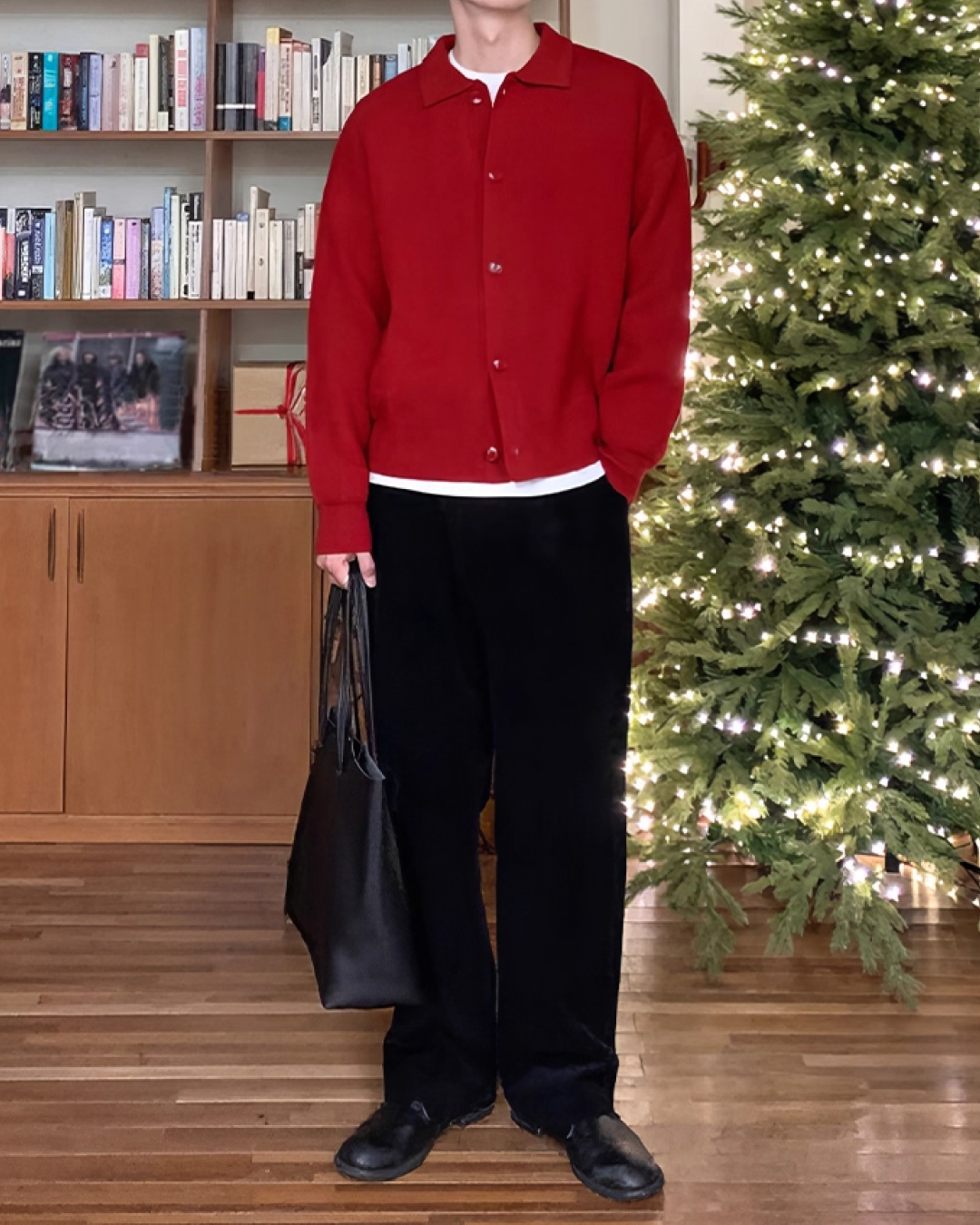 ニットボタンシャツ B0047