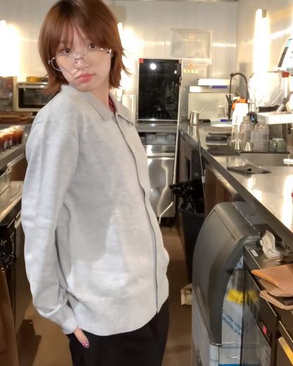 ニットボタンシャツ B0047