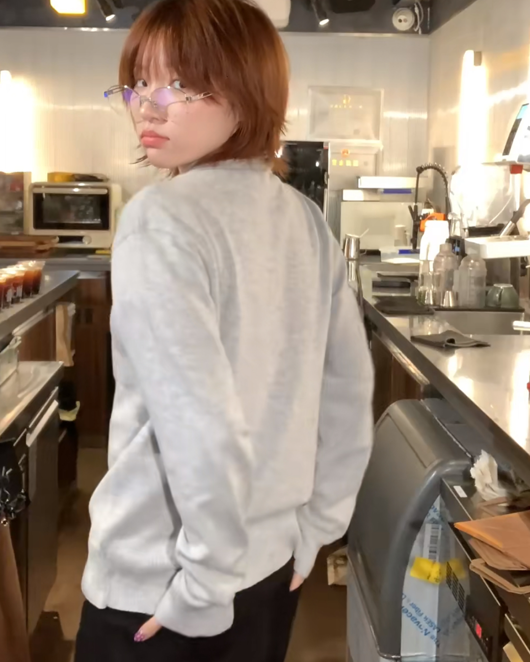 ニットボタンシャツ B0047