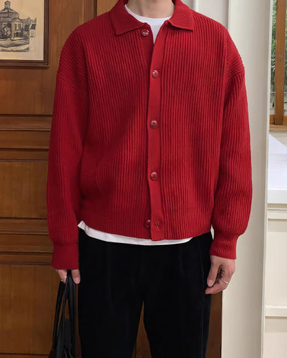 ニットボタンシャツ B0047