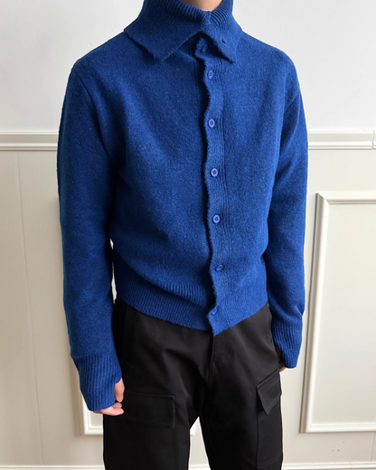 ハイネックボタンニット B0050