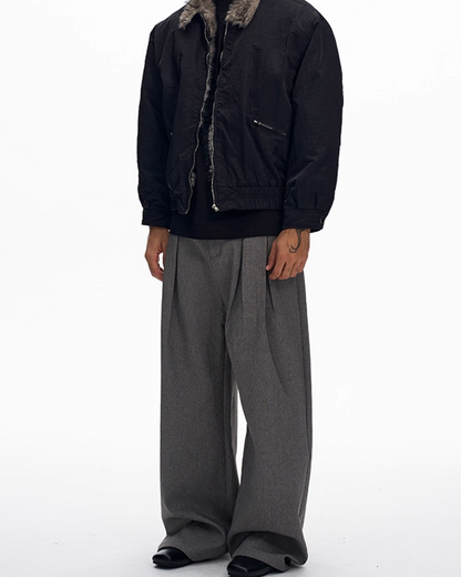 ハイネックジップファージャケット B0051