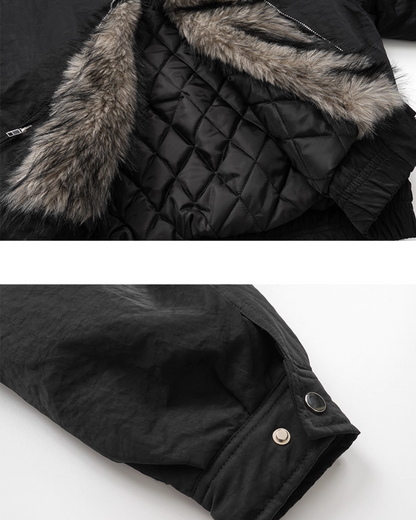 ハイネックジップファージャケット B0051