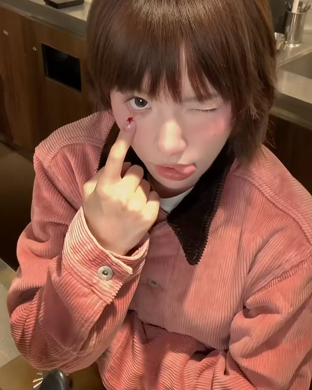 短丈カラーコーデュロイジャケット B0052