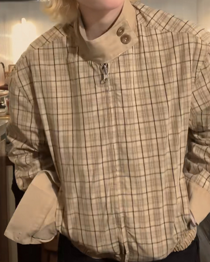 短丈リバーシブルハイネックジャケット B0053