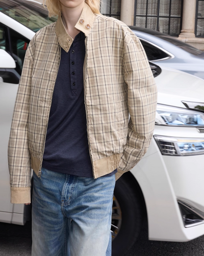 短丈リバーシブルハイネックジャケット B0053