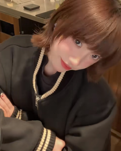 短丈ラインジップジャケット B0056