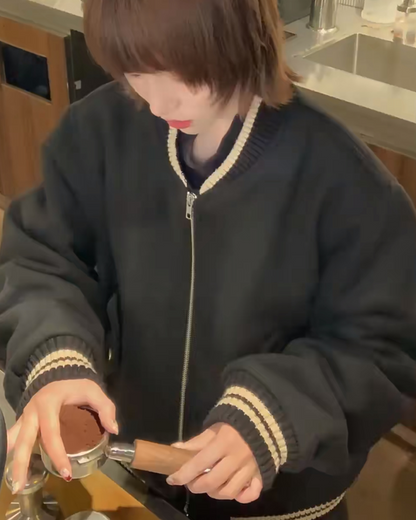 短丈ラインジップジャケット B0056