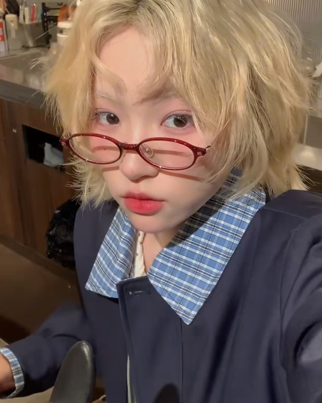 短丈切り替え比翼ジップジャケット B0060