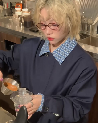 短丈切り替え比翼ジップジャケット B0060