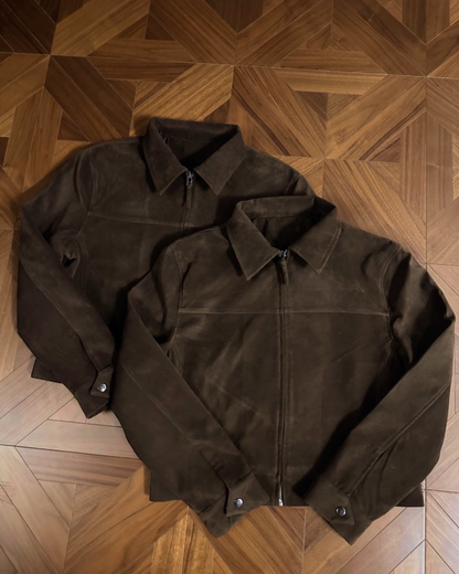 短丈ブラウンスエードジャケット B0059