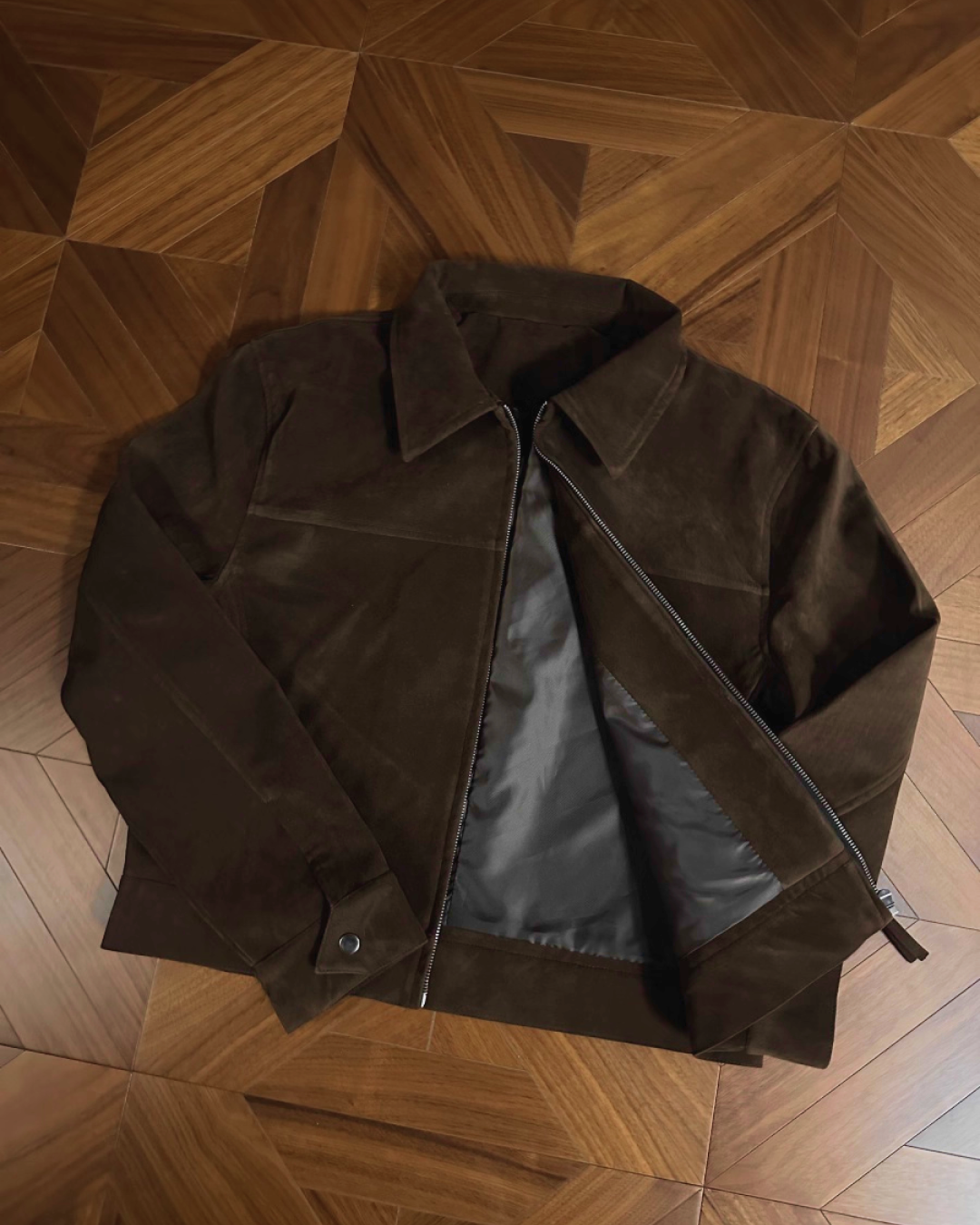 短丈ブラウンスエードジャケット B0059