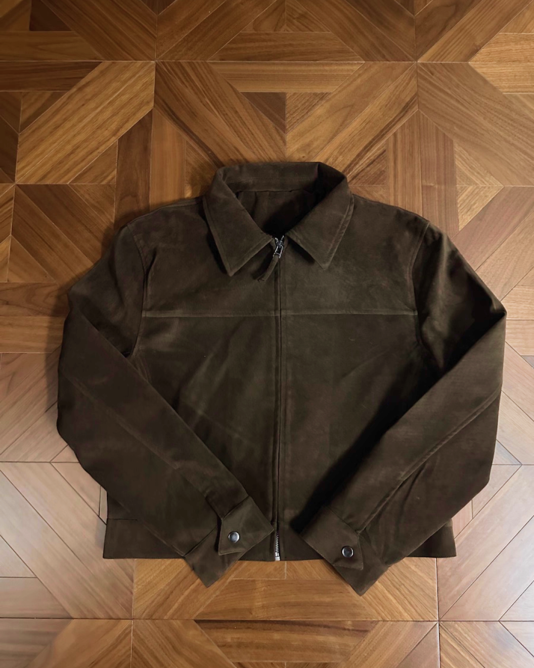 短丈ブラウンスエードジャケット B0059