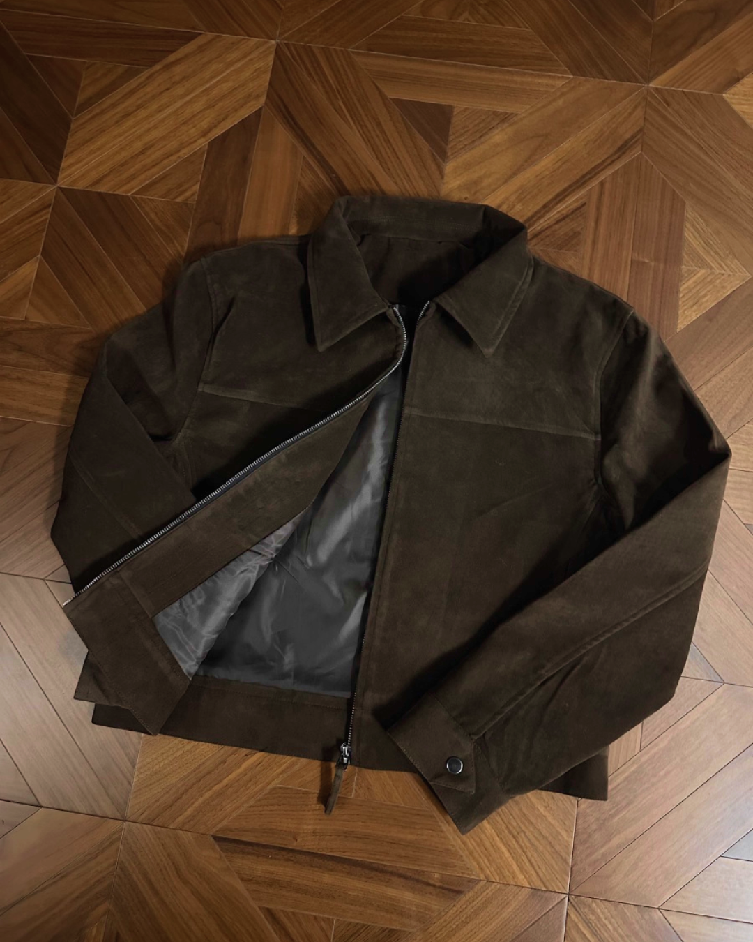 短丈ブラウンスエードジャケット B0059